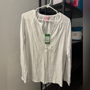 Lilly Pulitzer Meg Resort White Tunic Medium